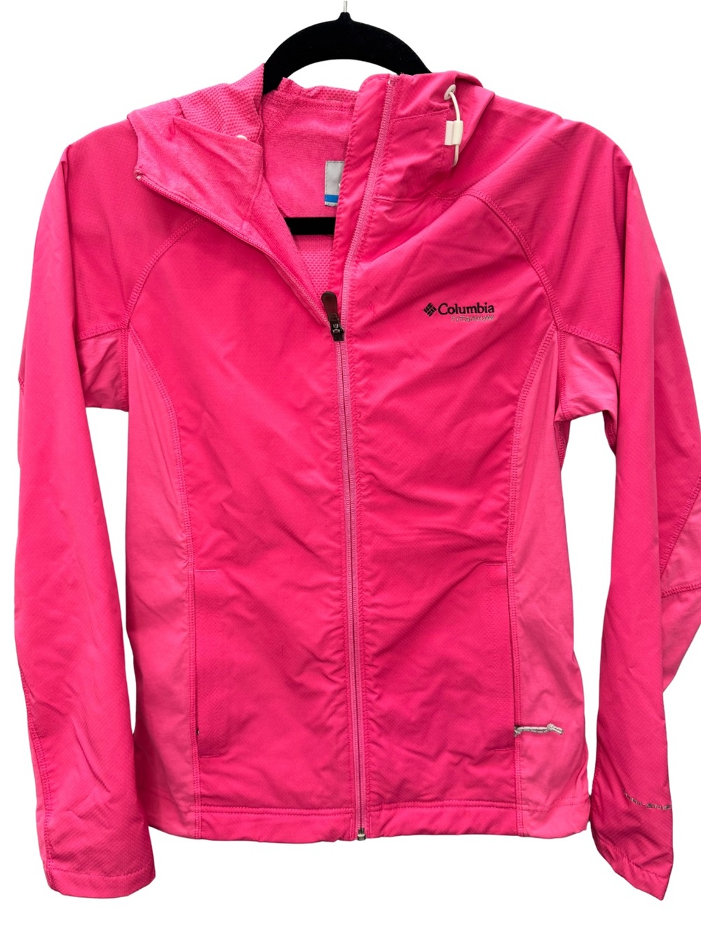 Columbia Titanium Interchange Women's Pink Hooded Full Zip Jacket Small